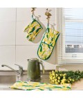 Double Oven Mitt | Golden Wattle | Linen Cotton